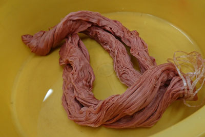 桜染め木綿糸