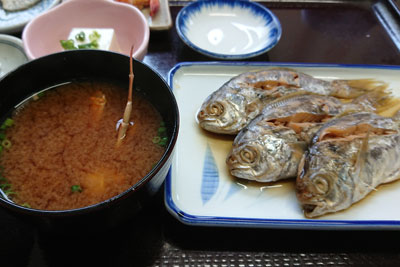 シズの煮魚定食