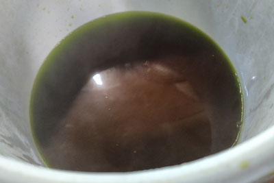 抽出した染液