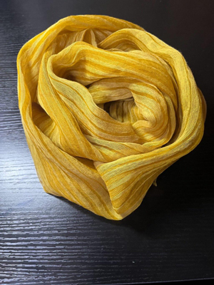 ヤマモモ染めコットンシルクストール