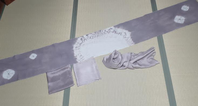 五倍子染め作品