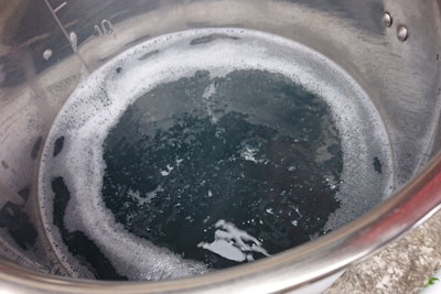 発酵液の沸騰