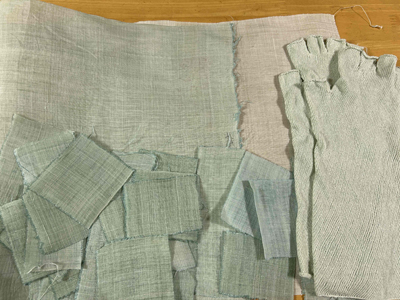 クサギ残液染め