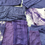 草木染め体験作品ログウッド染め