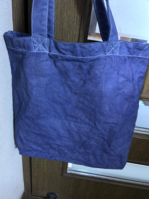 ログウッド染めコットンバッグ