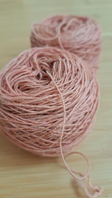 西洋茜染め毛糸