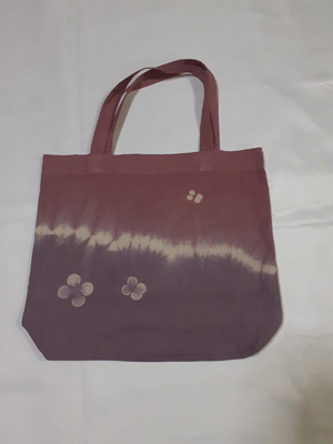 西洋茜染めトートバッグ