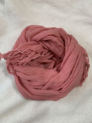 西洋茜染めコットンガーゼストール