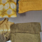 初心者向け草木染めワークショップ作品