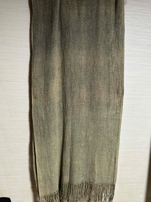 柘榴染めコットンシルクストール