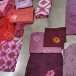 蘇芳染め体験作品