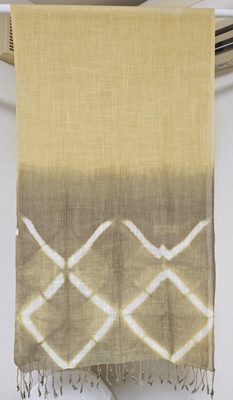 柘榴染めコットンストール