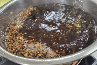 柘榴染色液抽出